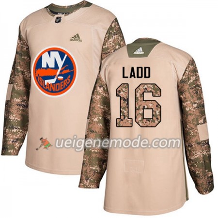 Herren Eishockey New York Islanders Trikot Andrew Ladd 16 Adidas 2017-2018 Camo Veterans Day Practice Authentic